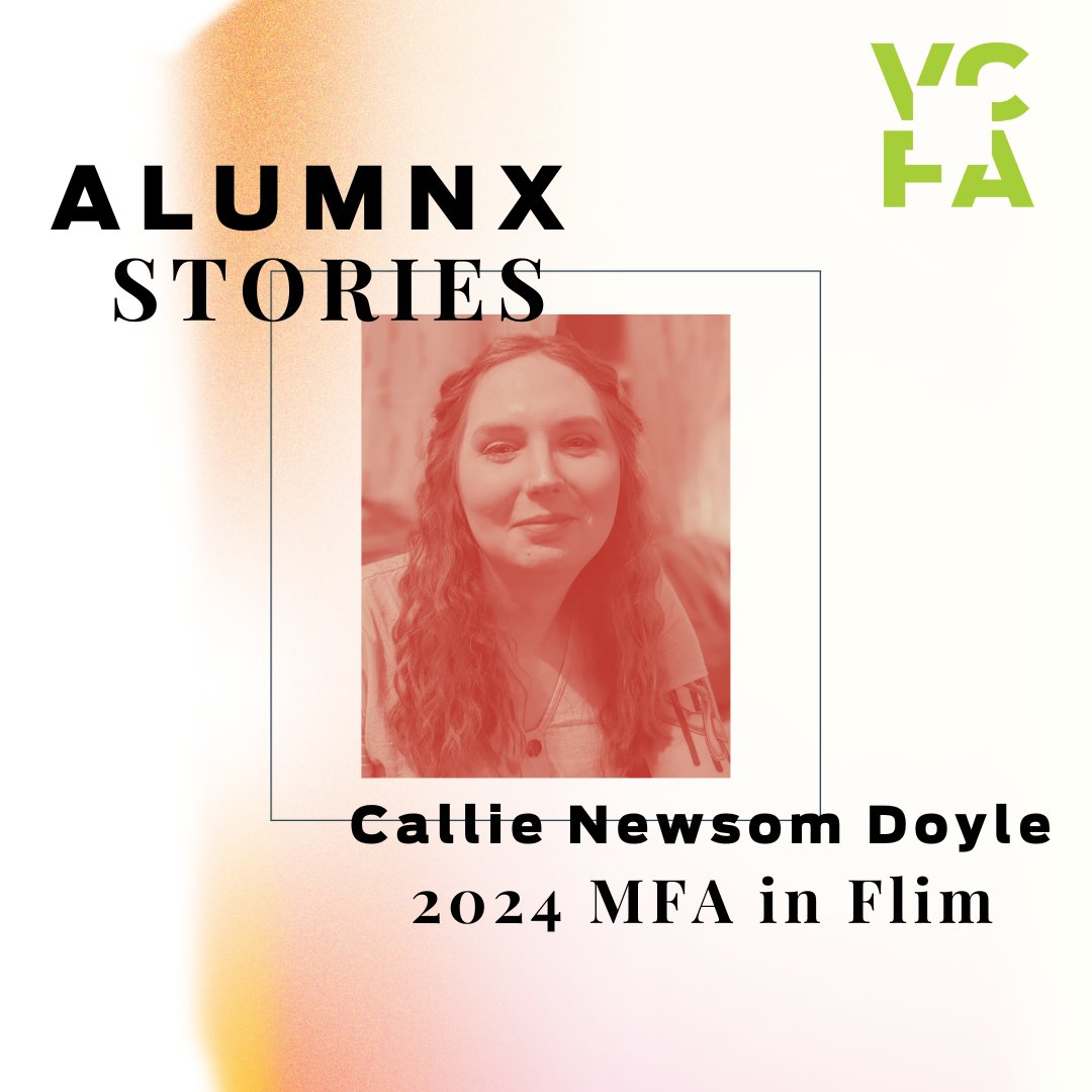 Callie Newsom Doyle is a filmmaker and a recipient of the VCFA Center for Arts + Social Justice Fellowship Grant. Her upcoming film series, EXHALE, consists of four short films that explore her mental state during the four seasons. Read the full story: vcfa.edu/stories/callie…