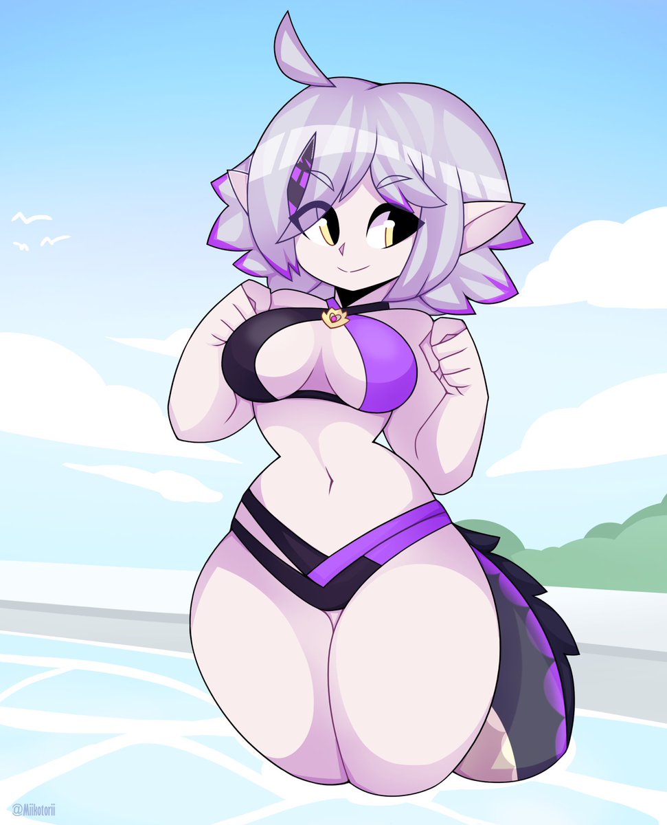 Miikotorii's tweet photo. Summer time ☀️

Commission for @Mirogue_ ✨ https://t.co/m7gnNa83bi