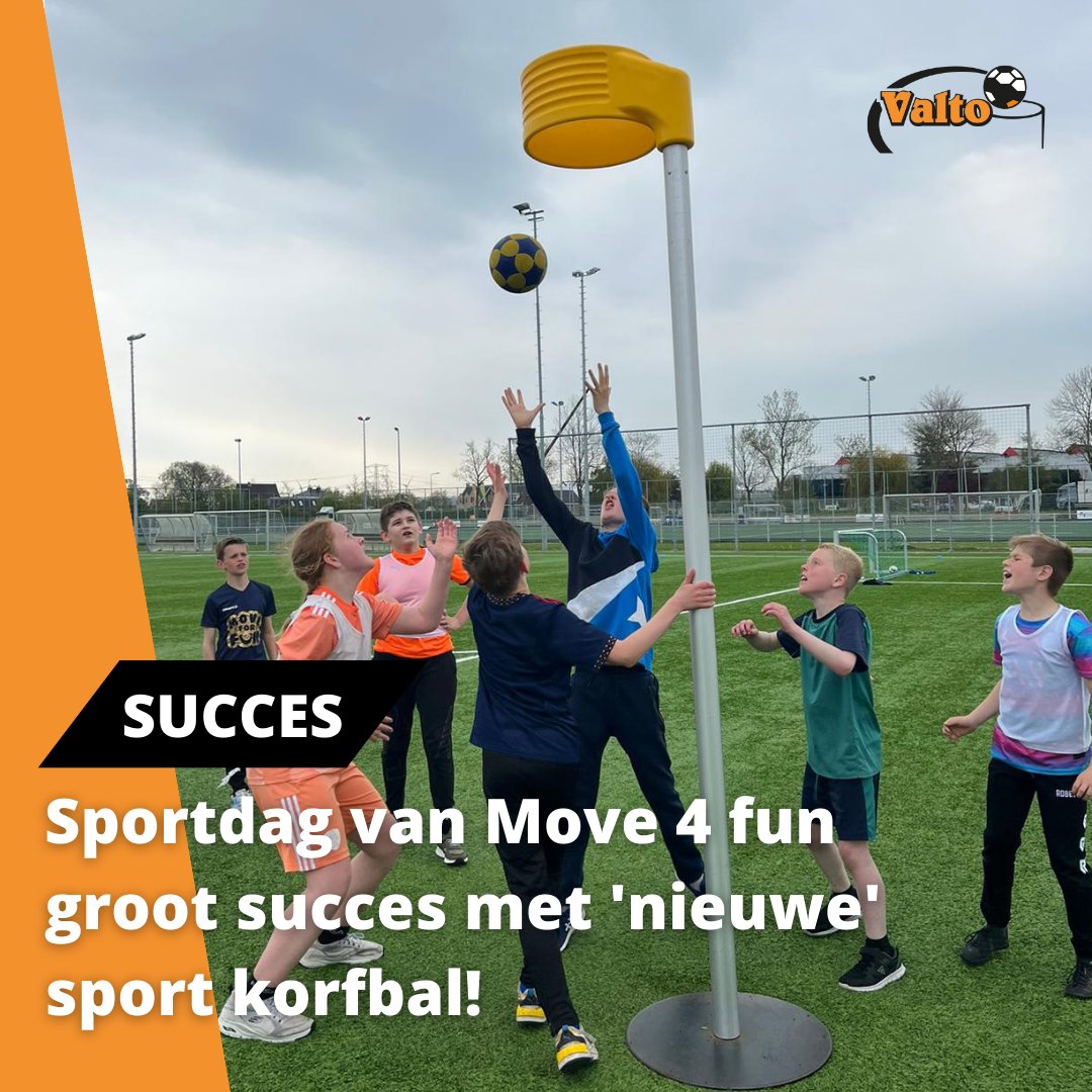 CKVVALTO's tweet photo. Move4Fun organiseert sport en spel dagen in Naaldwijk๐ช In samenwerking met Move4Fun is afgelopen maandag korfbal geรฏntroduceerd๐คฉ Korfbal viel zo goed in de smaak, dat de kinderen kozen voor een korfbalfinale!๐๐งก๐ค
#Korfbal #Valto #LierseTrots #Sporten #Move4Fun https://t.co/aZ3KKMGhaH