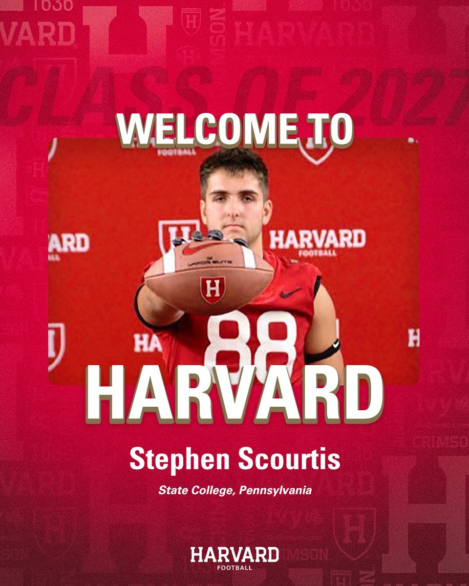 𝙏𝙝𝙚 𝙁𝙪𝙩𝙪𝙧𝙚 𝙞𝙨 𝙃𝙚𝙧𝙚. 👊

➡️ Stephen Scourtis
➡️ Defensive Line
➡️ State College, Pa.

📰 bit.ly/3LQBxLC

#GoCrimson x #ClassOf2027
<a href="/StephenScourtis/">Stephen Scourtis</a>