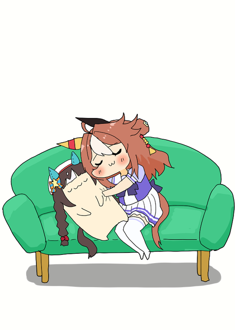タル枕と眠るリッキーちゃん #ウマ娘 #ウマ娘プリティーダービー