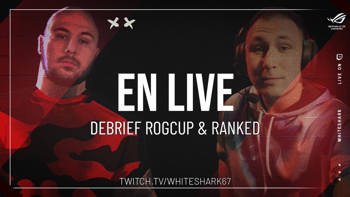 Wshark67's tweet photo. 📝Rendez-vous à 18H30 📝

▶️Debrief de la #ROGCUP
▶️Debrief actu R6
▶️ RANKED avec les bros 

▶️ Juste ici 👉:  https://t.co/qxE2HqagXh https://t.co/QDHmUtDUUs
