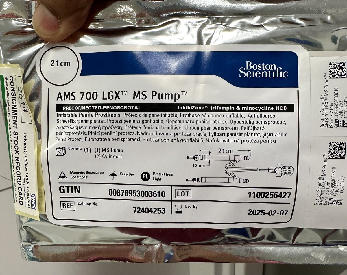 donwglee's tweet photo. First 21cm #AMS700 #LGX today - excellent axial rigidity and happy patient @BSCEMEA_UroPH @IlyasRa04459072 @uclh. https://t.co/iWiMe2KryE