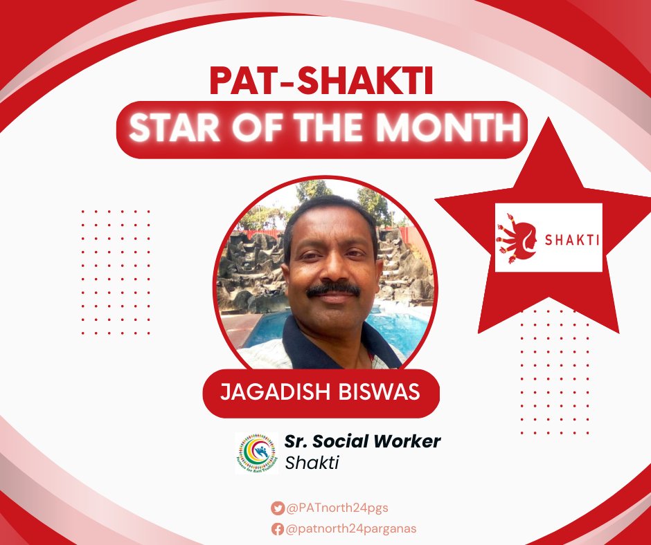🌟 #StarOfTheMonth 🌟
Congrats to Jagadish Biswas, our April "PAT-Shakti Star of the Month" for his dedication and proactive leadership. His contributions have yielded positive results and helped overcome challenges. He's an inspiration to us all!