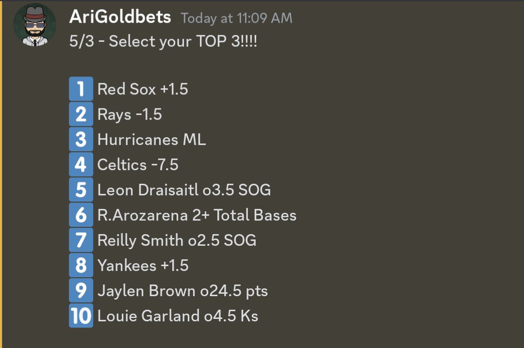 Coast2CoastBets's tweet photo. Go join the #Discord and VOTE for the #CommunityParlay

👇👇👇👇👇👇👇👇👇👇👇
https://t.co/1roNvMlNeU

#GamblingTwitter #SportsGambling #sportsbettingtwitter #sportsbettingtips #sportsbet #PlayerProps #AriBets #FreePicks #Freepick #retweet #follow 
#MLB #NBA #NHL #Parlay https://t.co/r2Zw14WUxa