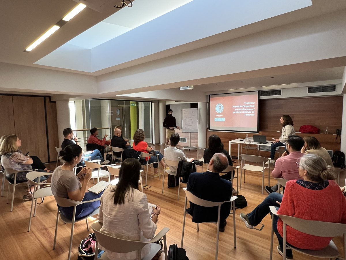 #tripleimpacte es el que avui hem abordat a la <a href="/CambraTerrassa/">Cambra de Comerç de Terrassa</a> en el taller de #sostenibilitat, de <a href="/barcelonamasb/">Barcelona+B</a> que hem fet avui.