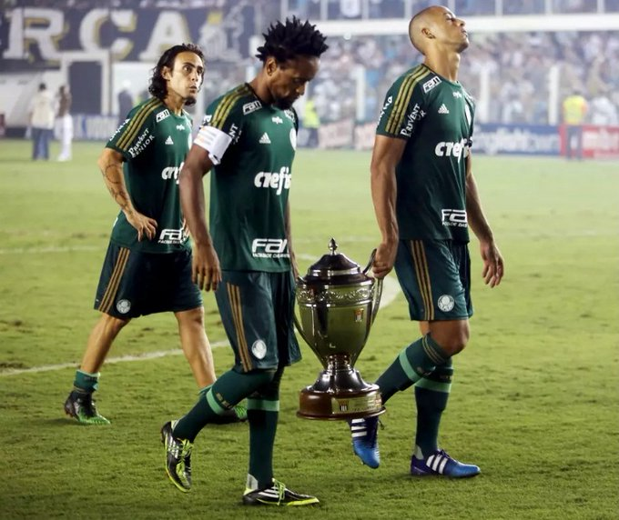 palmeirasonline's tweet photo. Oito anos dessa forte imagem. Perdíamos o Paulista para o Santos, mas ganhávamos uma nova vida. 

A história está aí para mostrar tudo que aconteceu... https://t.co/TgYyENb0cW