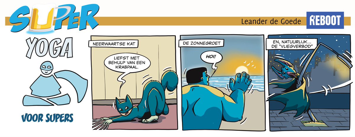 LeanderdeG's tweet photo. Even soepel van lichaam als van geest. Nogal stug dus. Lees meer strips bij @RebootComicsNL
#strips #webcomics #SUPER #yoga #zonnegroet #kattenvrouwtje #bulk #vleerman #hoegaathetnou #lenig https://t.co/907RvSflOU