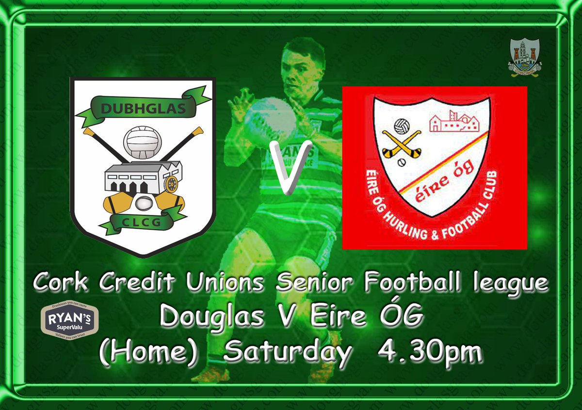 This weekends main event will surely be the Cork Credit Unions senior football league when our @ryanssupervalugrange sponsored senior footballers take on @eireogcork . @officialcorkgaa