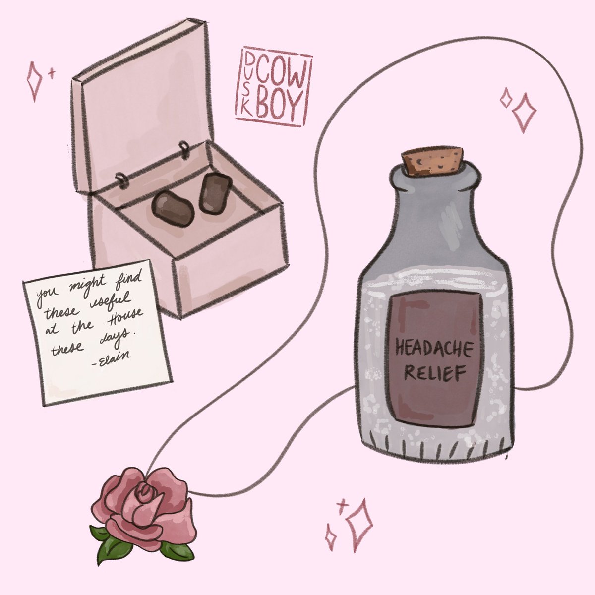 duskcowboy's tweet image. @elrielmonth | Language of Love (1/3)

♡ — Gift Giving — ♡

Some of the gifts exchanged between Az and Elain ❤️