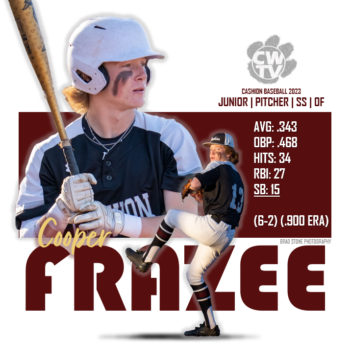TvCashion's tweet photo. 2A REGIONAL PLAYOFF PROFILE
Cooper Frazee | Junior

Regionals May 4-6 | Cashion, OK
https://t.co/llz0ZTIJDH https://t.co/Zz01NRv6v0