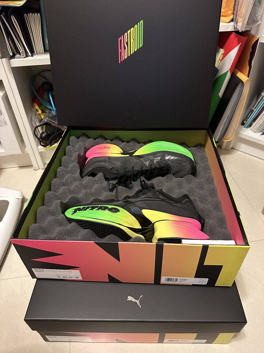 Just got the FastRoid sneakers from #puma, thank you I love it #fastroid #Pumanft