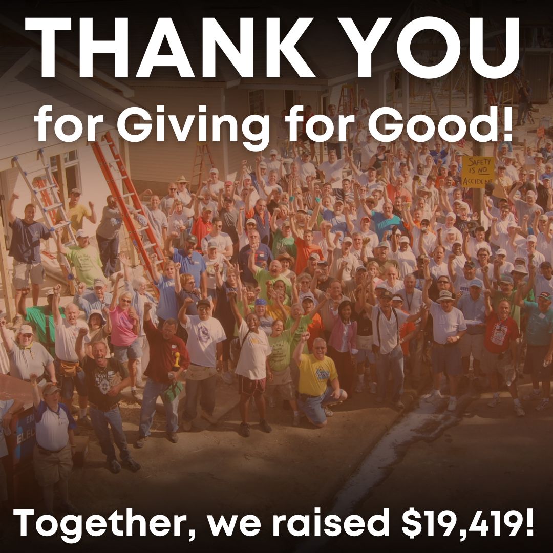 Thank YOU for giving for good! Together, we raised $19,419 for local families. 

Whether you gave $10 or $100, you're making a difference in the lives of others! 

If you wanted to give but missed the deadline, visit fullercenternwla.org/give