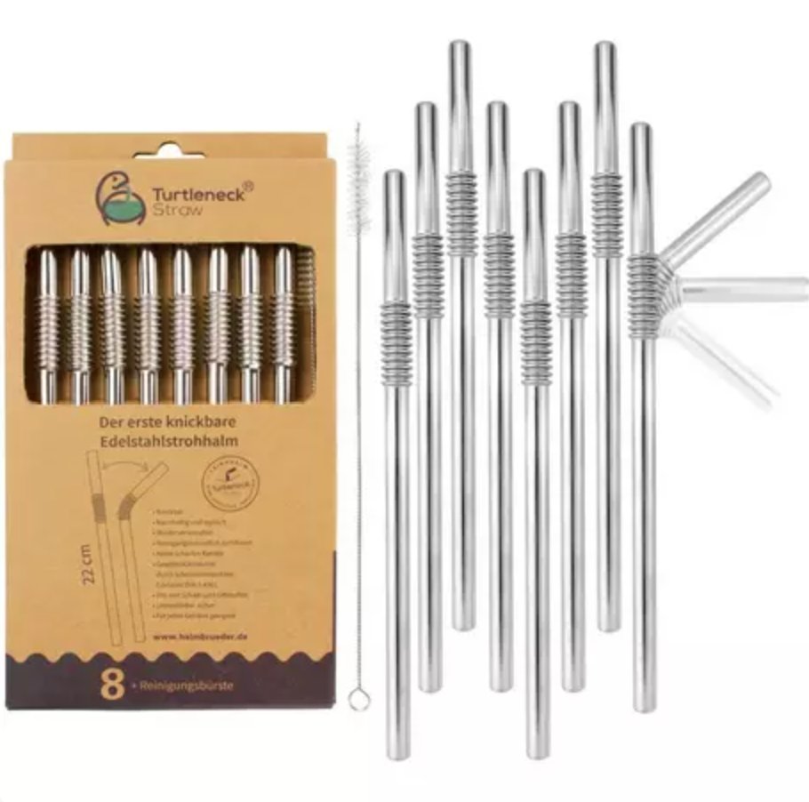 Our patented, bendable and reusable stainless steel drinkingstraws are now available on Amazon as 9 pcs sets. rb.gy/6bhb10 

#drinkingsraws #sustainability #reusabledrinkingstrasws #nutsinnovations #steeldrinkingstraws #stainlesssteelstraws