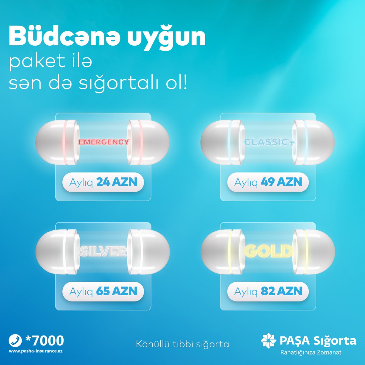 PASHA_Insurance's tweet photo. Özünə uyğun paketi seç, xərclərdən geniş tibbi təminatlarla sığortalan!💊🩺⛑️
🖇️Müraciət üçün: https://t.co/UPNw9ZIYju
📞 *7000 - Sığorta məsləhətləri xətti
#pashainsurance #tibbisığorta #paşasığorta #həyatsığortailərahat https://t.co/z9WkH5Z1qd