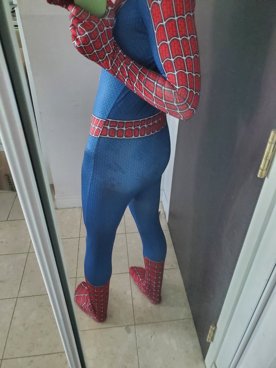 DiaperedPlanner's tweet photo. Daddy dressed me up as spiderman but won't let me shoot any webs 😭🧷🔒🥵 https://t.co/331HuOst56