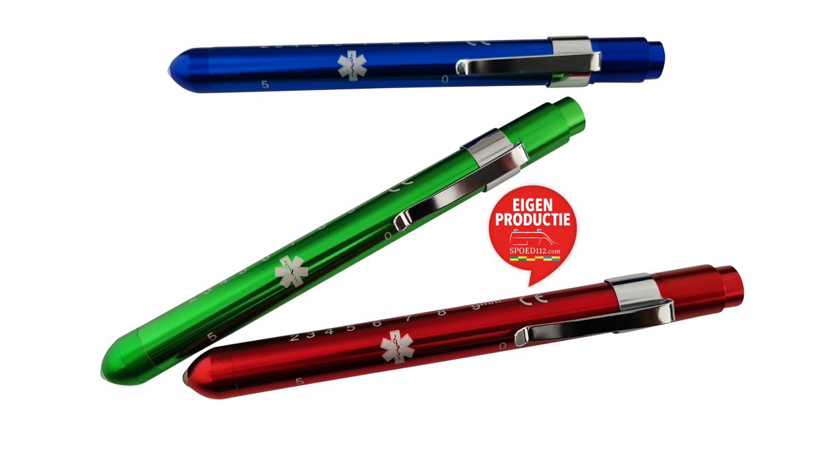 ZE ZIJN ER! de pupil/penlights in 3 kleuren door ons voorzien van gelaserde SoL!
ILS SONT LÀ ! les lumières pupilles/stylo en 3 couleurs que nous fournissons avec SoL au laser!
spoed112.com/product-catego…