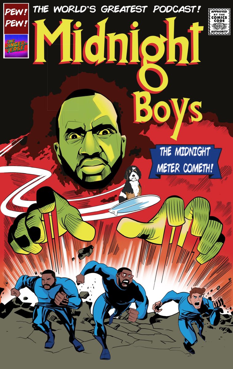 RaffiAsadi's tweet photo. Thank you to the #midnightboys @VanLathan @charlesxholmes @steveahlman @JomiAdeniran for doing what you do. I thought I’d pay homage to a #fantasticfour cover for you. https://t.co/oVLmpJSYoe