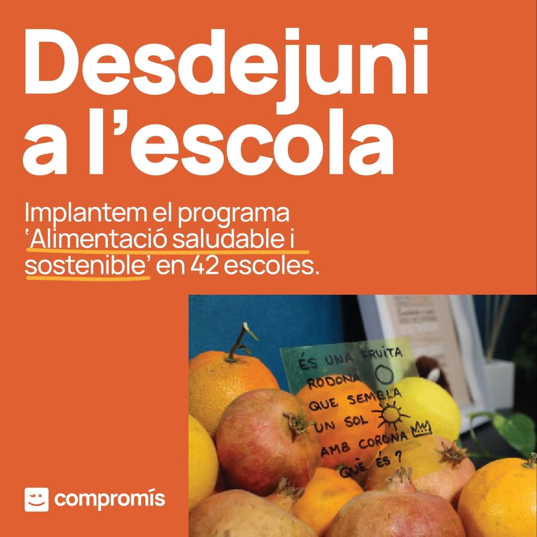 compromis_stvic's tweet image. 🎊 Sant Vicent està d&apos;enhorabona! 🎉

El CEIP Santa Isabel serà una de les 42 escoles que implantarà el programa &quot;Desdejuni a l&apos;escola&quot;.

👉 Apostem per l&apos;alimentació saludable i sostenible❗ 

#GovernsAmbCompromís #Educació