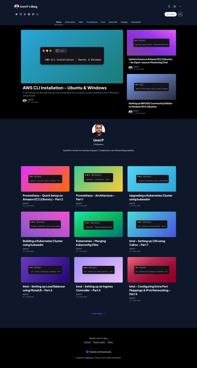 iamunnip's tweet image. Migrated all my articles to @hashnode!
Checkout my blog here iamunnip.hashnode.dev
#hashnode