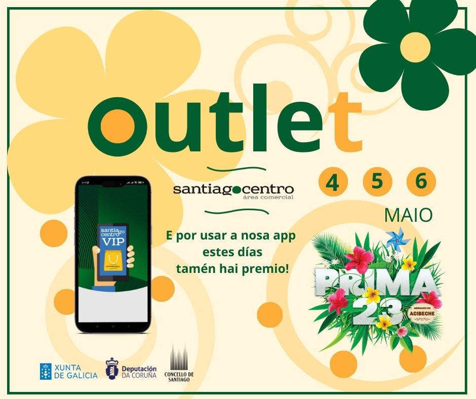 SCQ_Centro's tweet photo. 🌸Mañá comeza a festa do #comerciolocal con #Prima23 e non o queremos perder! Temos moitos descontos agardando por ti e un sorteo de bonos de 30€ por utilizar a nosa app #SantiagoCentroVip estes tres días (4,5 e 6).
Gran animación nas rúas 🎉
INFO https://t.co/9WEUWXlmlg https://t.co/Z7sdwhpQX3