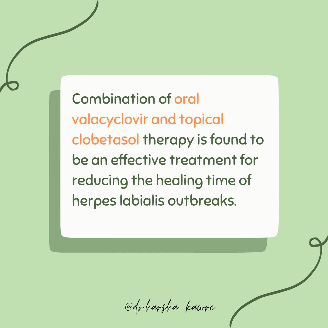dr_harshakawre's tweet photo. Combination Therapy of #Valacyclovir and #Clobetasol: A Promising Treatment for #HerpesLabialis.

Source: https://t.co/xB1yJPatIP

#dentist #dentistrymeme #dentistryworld #dentistofinstagram #dentistrylife #dentistrylove https://t.co/G9pPi4MlWY