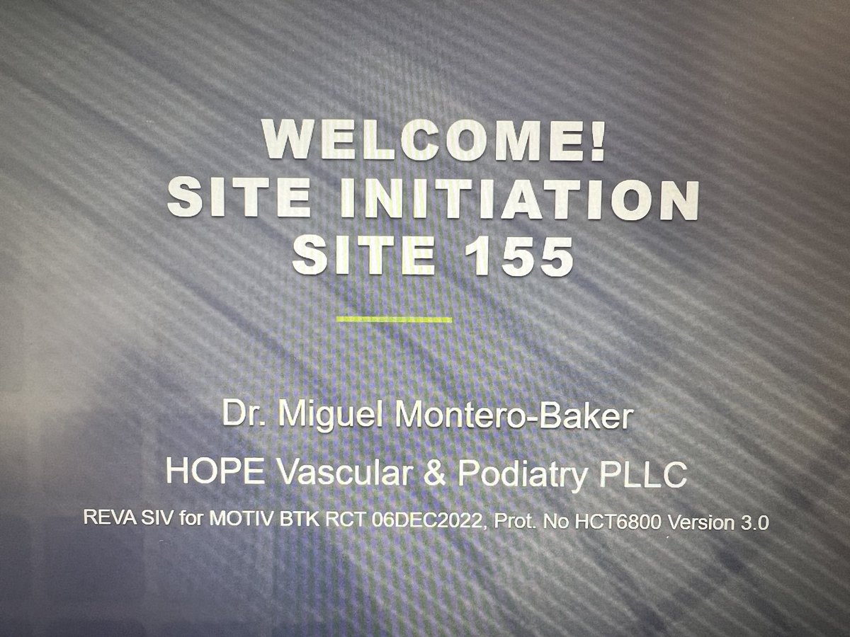 monteromiguel's tweet photo. 📣🤓Actively enrolling for the @revamedicalinc RCT MOTIV study at #HOPE - reabsorbable  sirolimus eluding scaffold vs PTA in #CLTI patients. @thetoedoctor @Vascupedia_com @hendolat @WayToMy_Heart #MedTwitter https://t.co/8CnNF0epw4