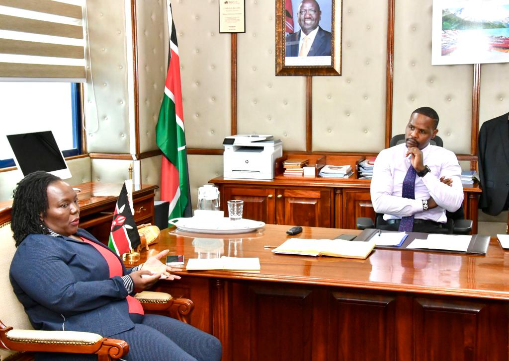 Ms Ngechu briefed the PS on preparations for the inaugural Eastern Africa Waste is Wealth Conference that will be held in Nairobi from 6th to 8th June, 2023 under the theme, 'Africa’s Waste is Wealth: