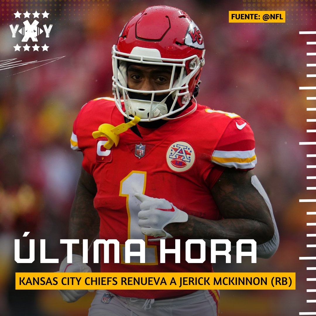YxYnfl's tweet photo. Kansas City Chiefs vuelve a firmar al RB Jerick McKinnon. https://t.co/yWTBiDXeEM
