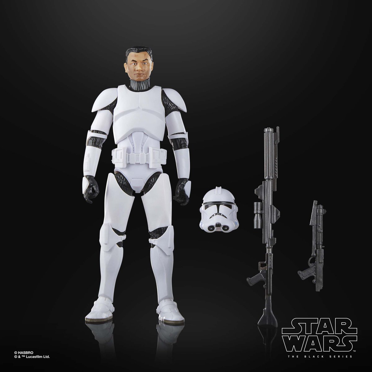 An iconic #StarWars #TheCloneWars inspired reveal, the Star Wars #TheBlackSeries Phase II #CloneTrooper details  the early improvements made to clone armor and equipment throughout the Clone Wars. Available for pre-order on #HasbroPulse on May 4th beginning at 1pm ET.