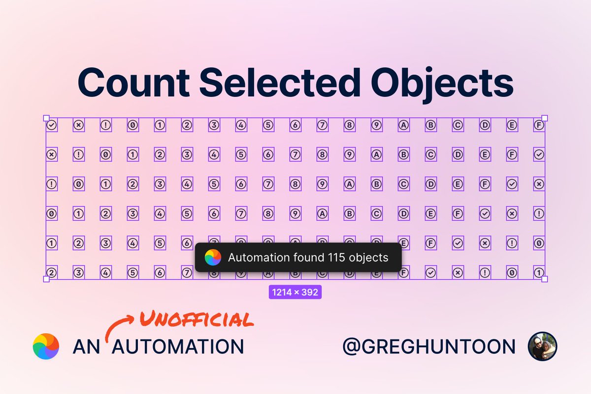Follow up to last week's tweet about @Figma / <a href="/diagram/">Diagram</a> automations. Here are 6 I use regularly:
1. Set component property
2. Replace selected text
3. Reverse layer order
4. &amp; 5. Add/remove auto layout to selected frames
6. Count selected objects

Alright, let's break them down...