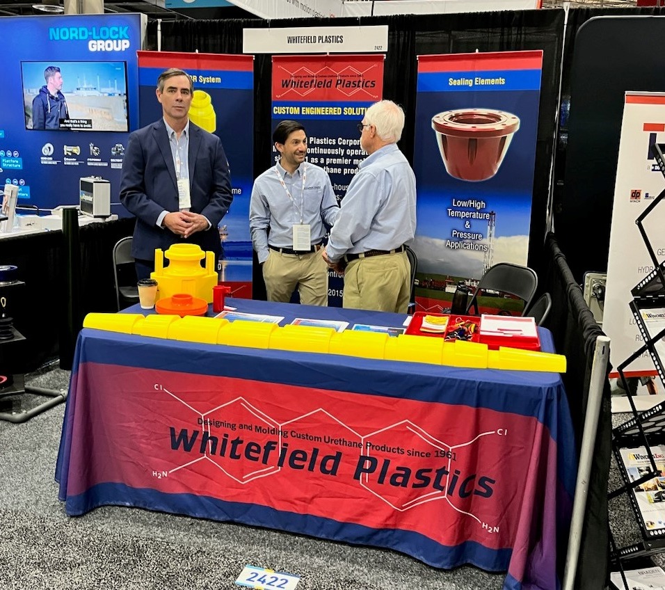 MearthanePC's tweet image. 📣 Attention all #OTC2023 attendees! 🚨 Whitefield Plastics is here! 🙌

Stop by booth #2422 to discover the power of our high-performance polyurethane products in #OffshoreTechnology. 💪 Our team is ready to tackle your toughest #ProductDesign needs.

#OTC #Innovation #MadeinUSA