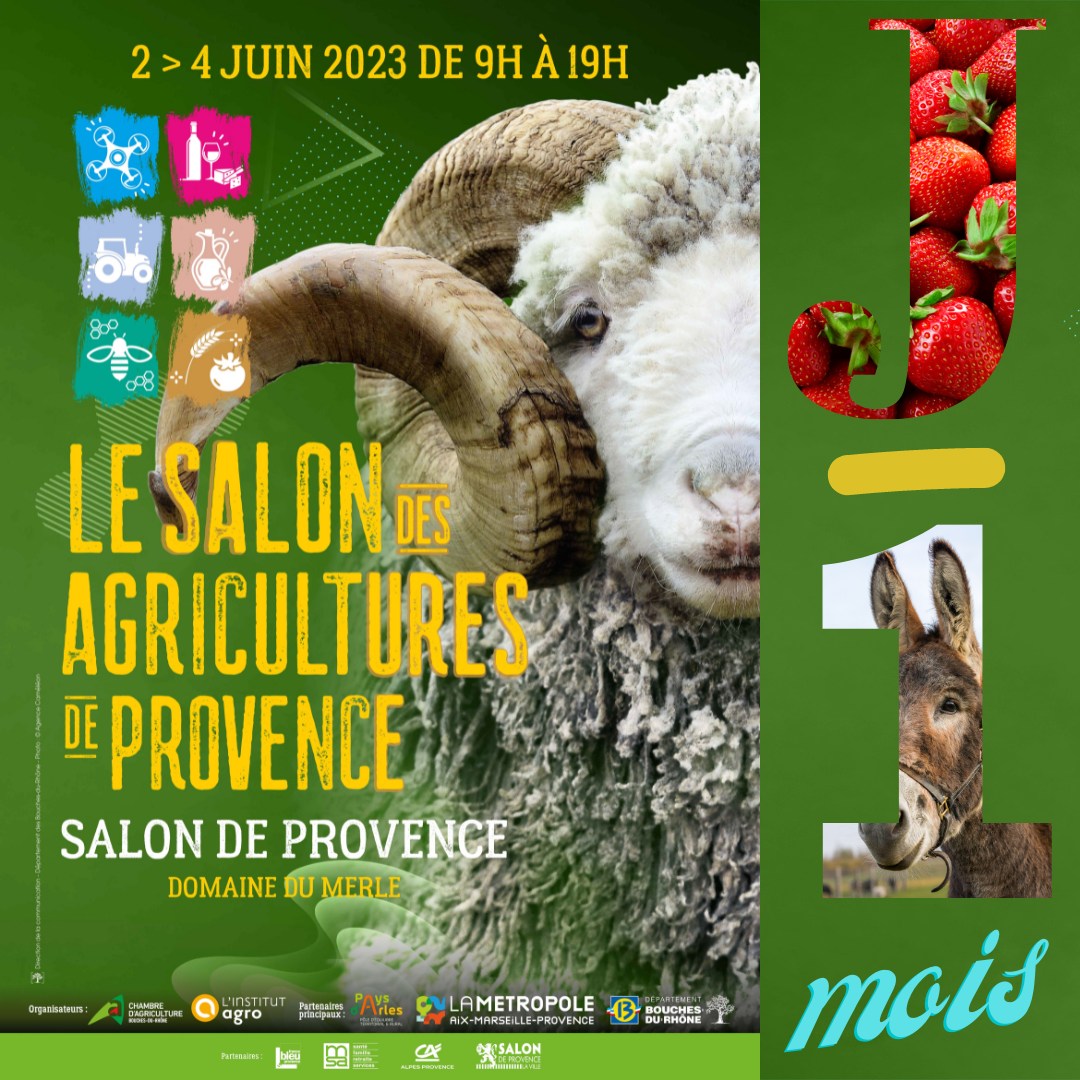 𝟲𝟰 𝟬𝟬𝟬 𝗽𝗮𝘀𝘀𝗶𝗼𝗻𝗻𝗲́𝘀 𝗱𝗲 𝗻𝗼𝘀 𝗮𝗴𝗿𝗶𝗰𝘂𝗹𝘁𝘂𝗿𝗲𝘀 𝗱𝗲 𝗣𝗿𝗼𝘃𝗲𝗻𝗰𝗲 𝘀𝗼𝗻𝘁 𝗽𝗮𝘀𝘀𝗲́𝘀 𝗲𝗻 𝟮𝟬𝟮𝟮 🍓🐐 Nous vous donnons rendez-vous du 𝟮 𝗮𝘂 𝟰 𝗷𝘂𝗶𝗻 pour le #SAP2023 au Domaine et Centre de Formation du Merle à Salon de Provence ! 🚜🌱