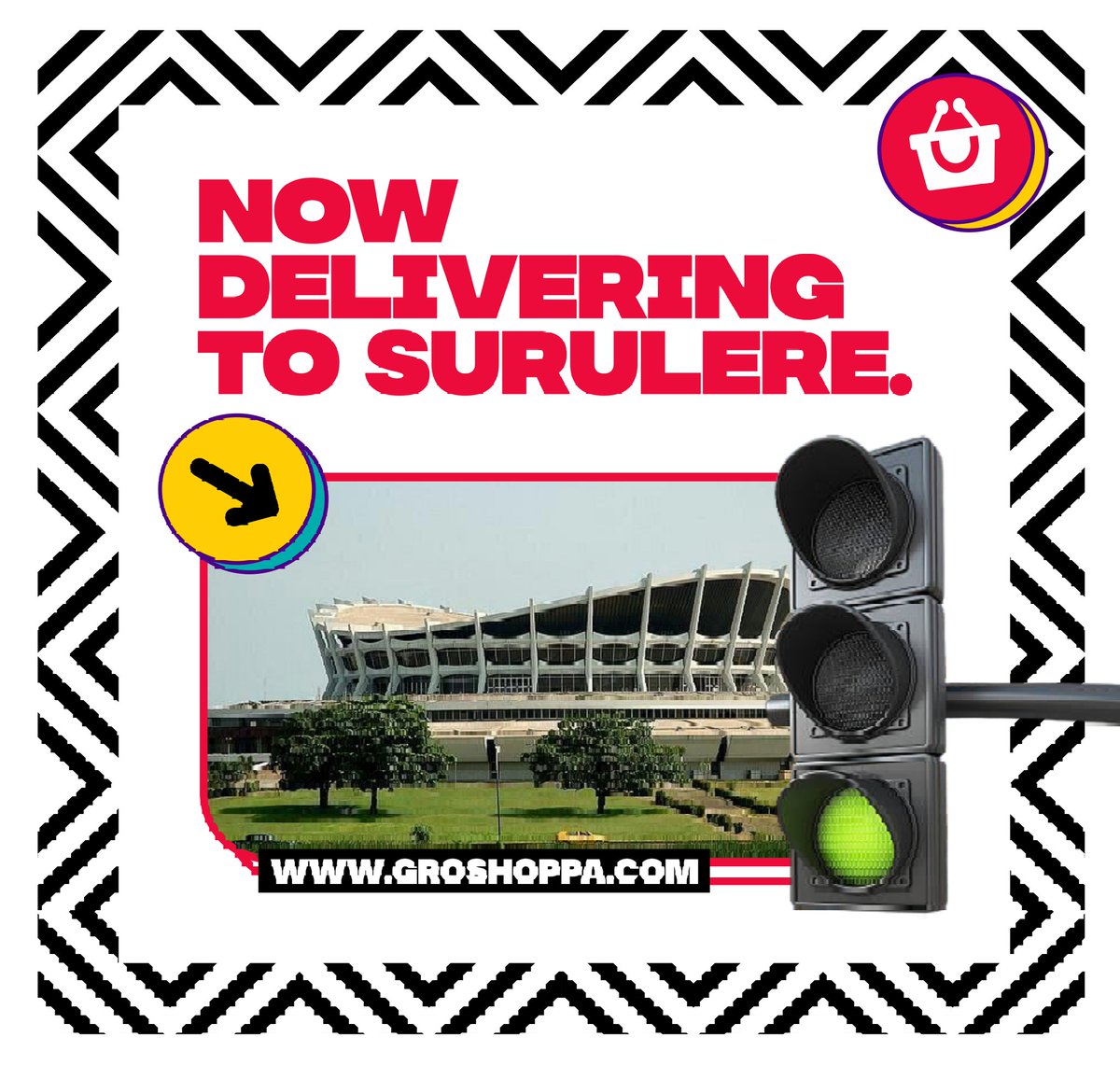 mygroshoppa's tweet photo. Hello Surulere. We are here!

Groshoppa is now delivering Groceries, Foodstuffs, Drinks, Toiletries, BudgetBundles, Ready-to-Eat Meals, Baby Products, HomeCare Products and more.🙌

#BodeThomas #OgunlanaDrive #AdeniranOgunsanya #AlakaEstate #IponriEstate #LawansonRd #Groshoppa https://t.co/a7ovEiP1kt