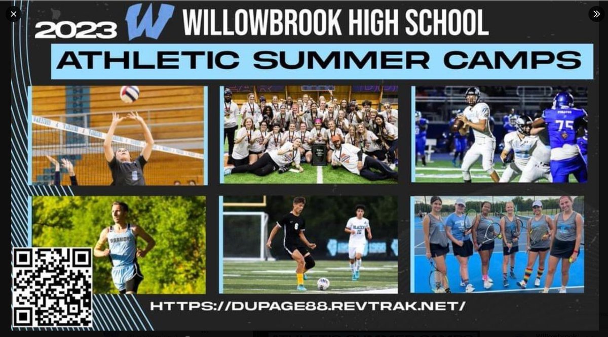 Make Sure to Register for Lady Warriors Basketball Camp. Use the QR Code