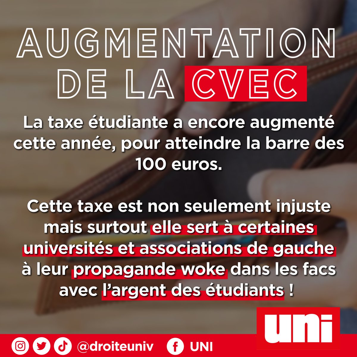 droiteuniv's tweet image. 🧵THREAD : l’utilisation de la CVEC

La #CVEC (payée par tous les étudiants non boursiers à la rentrée universitaire) a encore augmenté.

L’occasion de rappeler où va l’argent des étudiants. 
À dérouler (liste non exhaustive) ⬇️