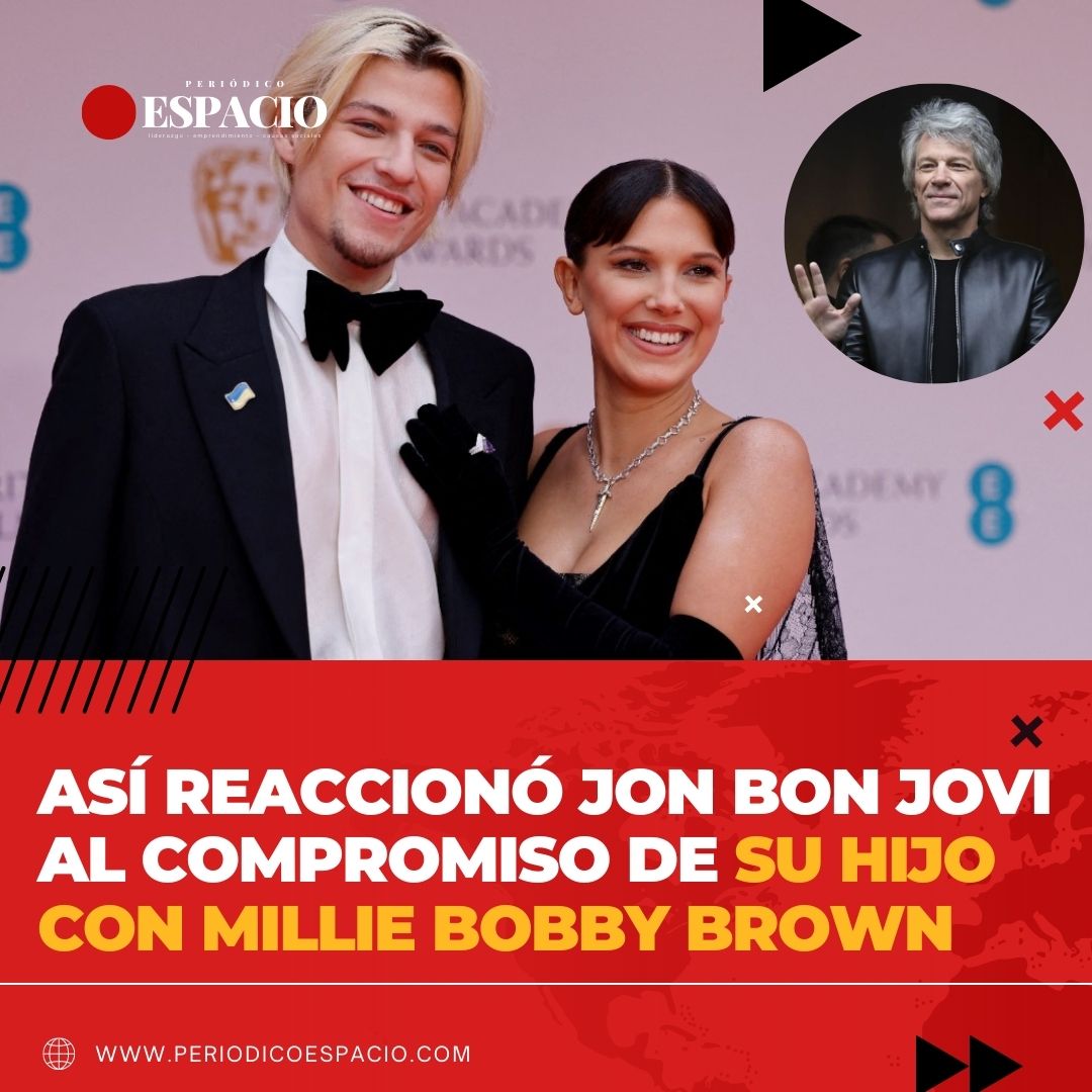EspacioNoticias's tweet image. #Espectáculos | 📰🎸 #JonBonJovi opina sobre el compromiso de su hijo con #MillieBobbieBrown siendo tan jóvenes. ⬇️⬇️

n9.cl/sr2dl