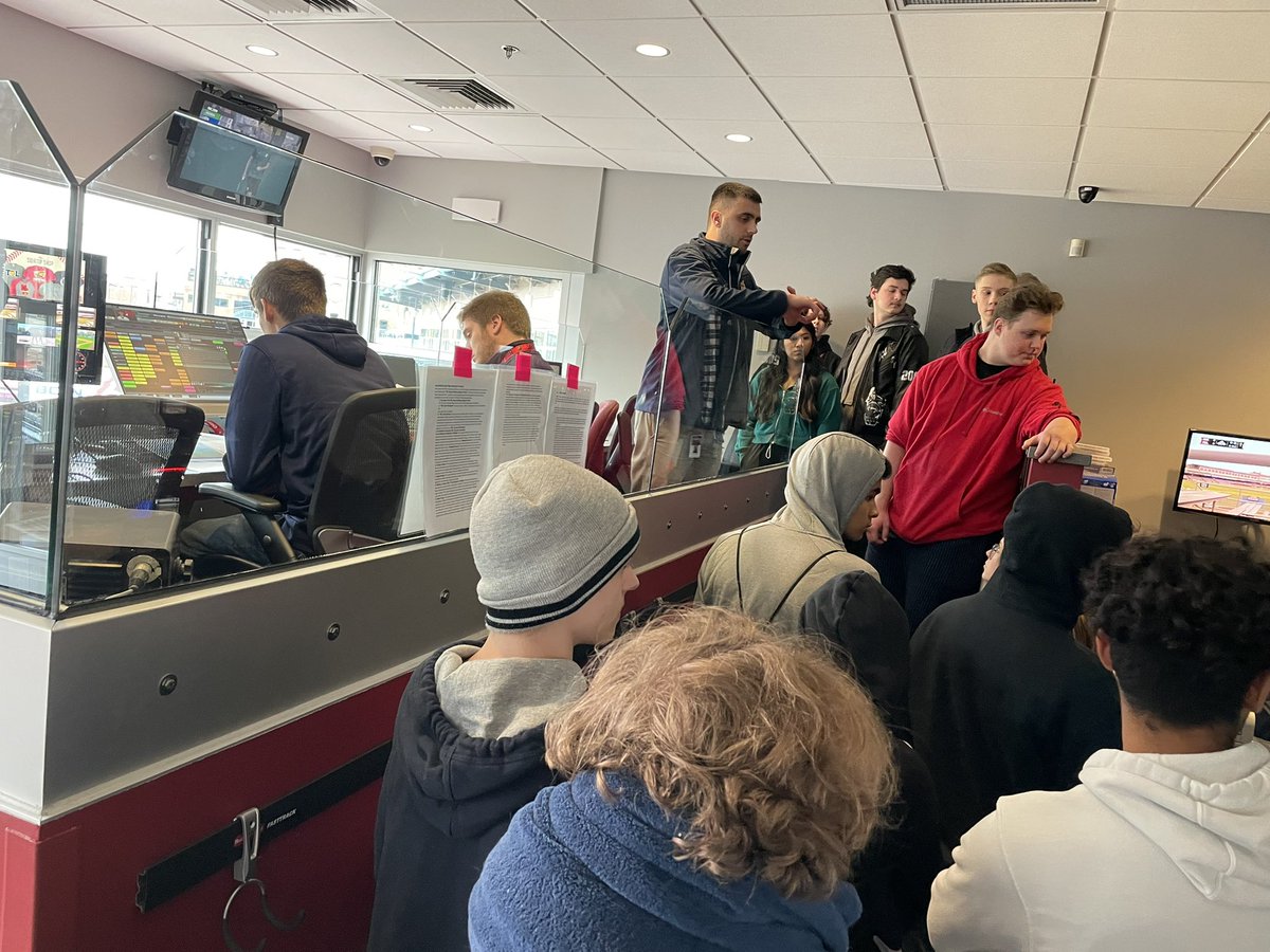 DVP Junior lab out at the ballpark today! Got to tour the Fifth Third Field production facilities, watch their live pregame show, and ran into DVP22 grad Adam Crofts who was running stadium audio for the game. Oh, and we got see the Mud Hens play! #pentacareerctr