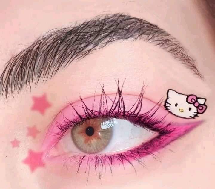 Kitty୨୧ on Twitter "Hello kitty eyeliner"