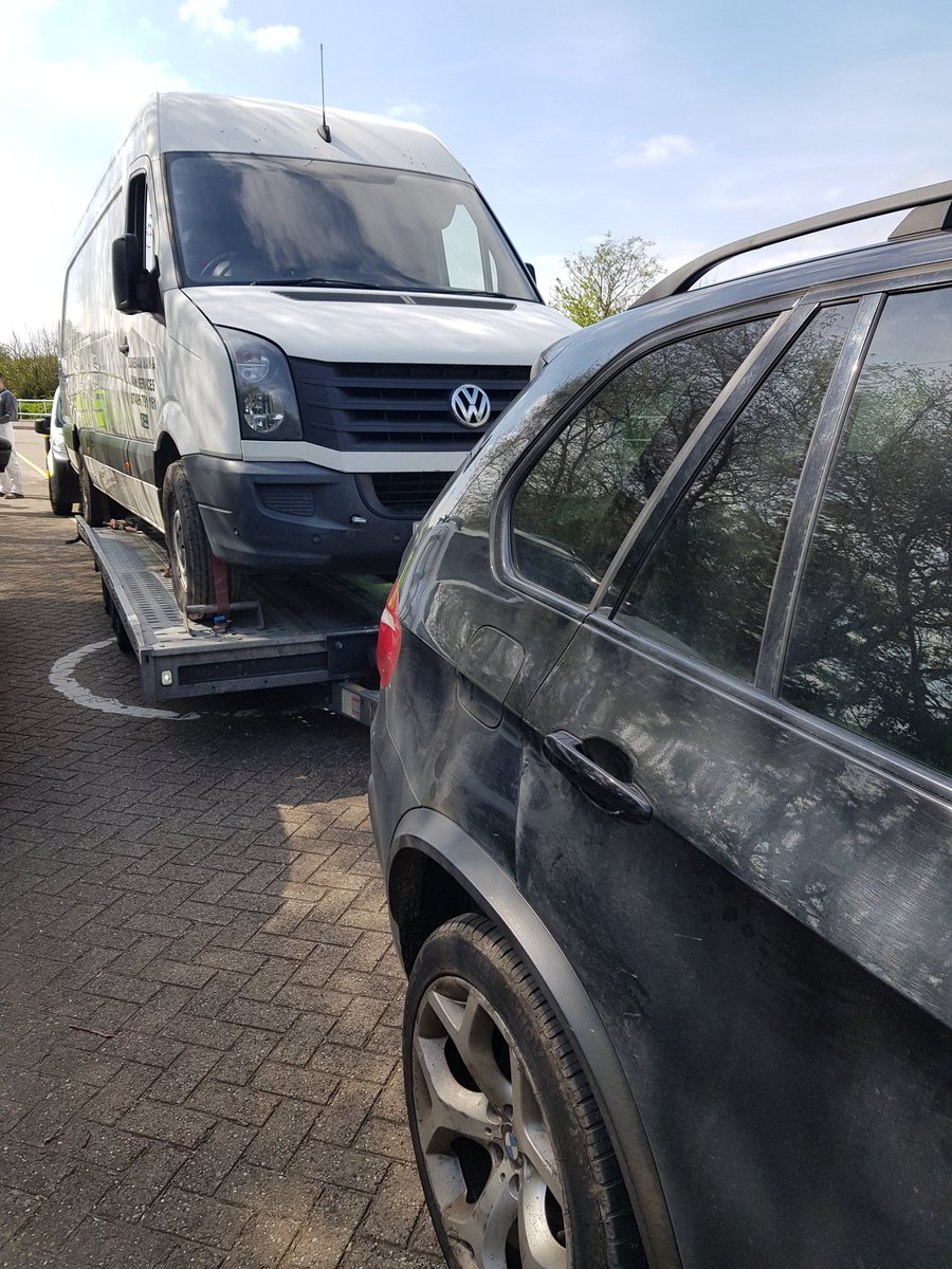 Another car / trailer / van combination brought into the check site by our @Northants_RPT & examined by @DVSAEnforcement This one has been prohibited and the driver reported for being 9.1% over permitted train weight (510kg). #OpMethane