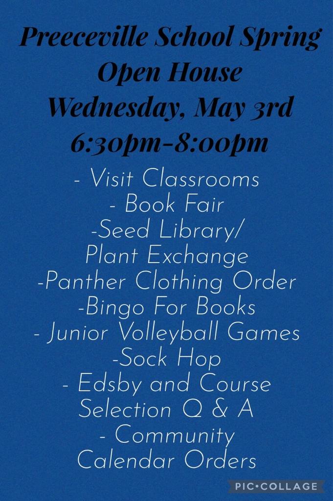 We are hosting a Spring Open House tonight. Here are just some of the activities going on here at the school starting at 6:30 pm. Check out the infographic. We will Tweet the specifics and times if applicable. There are so many that we will have to make several posts!  <a href="/GSSD204/">Good Spirit SD</a>