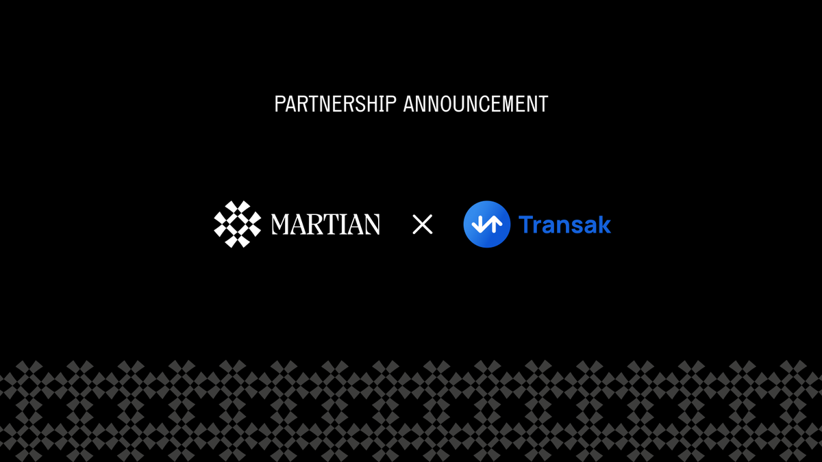 We’re thrilled to share that we have partnered with <a href="/Transak/">Transak</a> to provide a fiat on-ramp for $SUI within the Martian wallet. Another significant feature for the users.  

Here’s a quick walkthrough on how you can buy $SUI using Martian Wallet 👇

#SuiNetwork