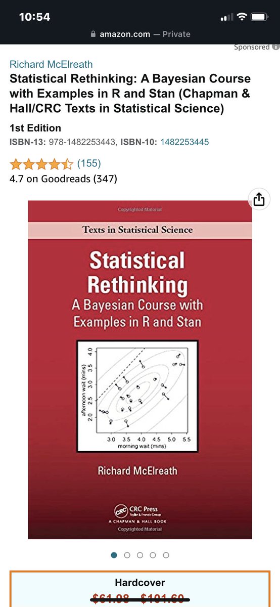 noaheb98's tweet photo. @sumanstats @kareem_carr I’m taking a course using this book next semester, but I’ve heard from everyone that it’s extremely helpful in introducing Bayesian stats and building off of it https://t.co/EC2EGzTPvX