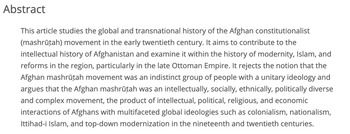 AFG_Journal's tweet image. Hakeem Naim, "The Genesis of the Afghan Mashrūṭah Movement,"
euppublishing.com/doi/abs/10.336…