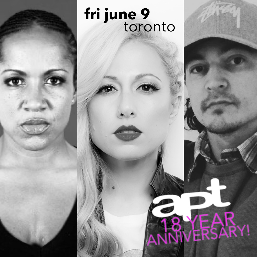 djheather's tweet photo. #JustAnnounced @aptentinc 18thAnny celebration with @djcolette #PeteMossPhilly @JasonHodgesTO and myself! #FriJune9th #Toronto #LocationTBA https://t.co/plhbePsrjP @Eventbrite https://t.co/4oLS3T9KMr
