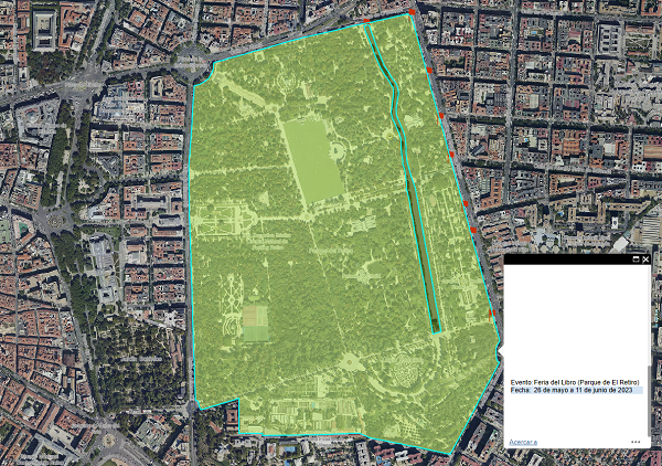 geoportalmadrid's tweet photo. 🔝Ya está aquí la #FeriaDelLibro 📚
Podrás disfrutar de ella en El #Retiro 🤩 desde el 2⃣6⃣ de mayo.
Mira el mapa creado para el análisis de la #Movilidad del evento 👇
🗺 https://t.co/EHMaGkBQ5g
Más ℹ en https://t.co/6gn8L0qrQF

#FLMadrid23 #GeoPlan #GeoColaboración https://t.co/50v03i52i6
