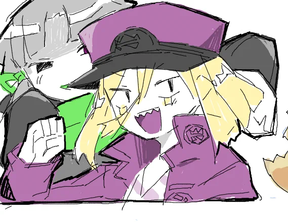 擬 54絵チャにお邪魔したやつと絵チャ開始前に描いてた謎パロの54です(なにしてんの?)