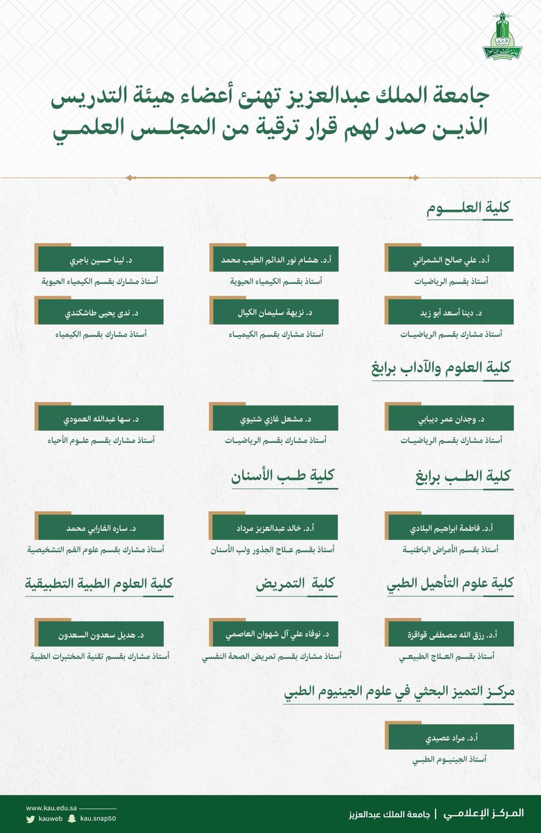 جامعة الملك عبدالعزيز tweet media