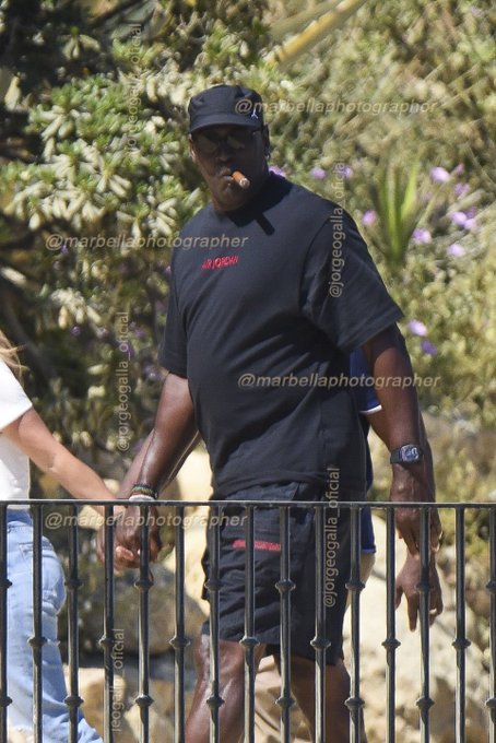 1 pic. Michael Jordan and  Yvette  Prieto  holidays in Marbella, SPAIN . Photo by .  @jorgeogalla_ofi