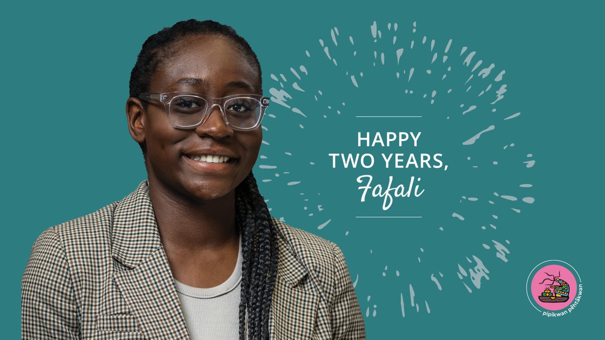 pipikwanpcomms's tweet image. 🥳Happy two-year work anniversary to our lovely Communications Coordinator, Fafali Mawutor!🥳

Your talent, dedication &amp;amp; hard work continue to make a huge impact in our work. We can’t wait to see more of what you’ll accomplish!

 #workanniversary #teamwork #pipikwanpehtakwan